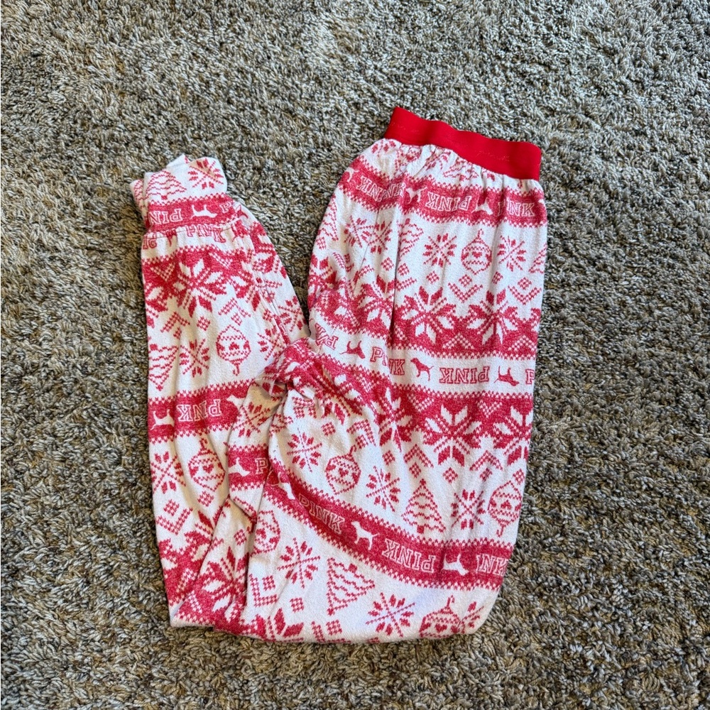 PINK Victoria's Secret Pajamas - Red and White